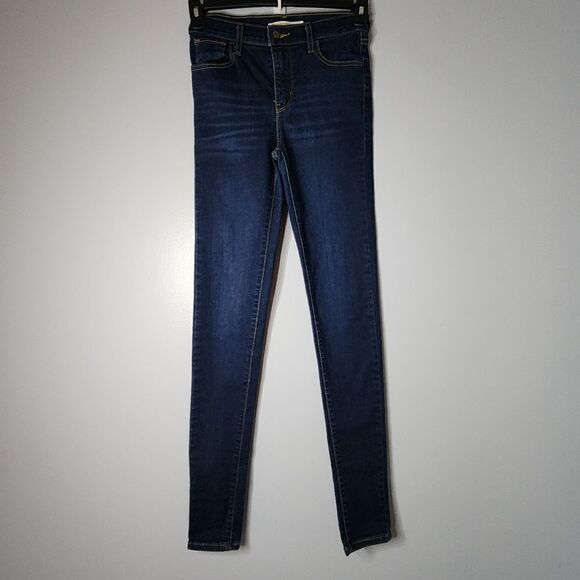Levi's Levis 720 High Rise Super Skinny Leg Stretch Jeans Size 26 Womans - Picture 1 of 6